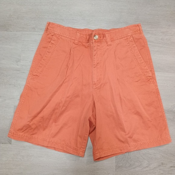 Men's Columbia Orange XCO Chino Khaki Style Shorts Size Small - Picture 1 of 6